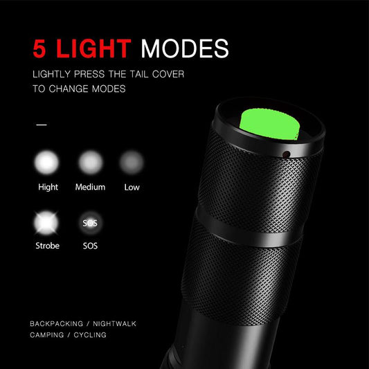 
https://campingnecessitates.org › products › 8000-lm-led-flashlight-ultra-bright-torch-t6-camping-light-5-switch-modes-zoomable-usb-bicycle-light-use-18650-battery-1438344203